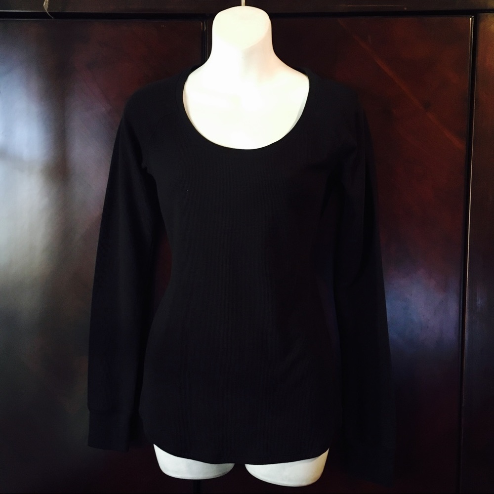 Victoria's Secret PINK black thermal top